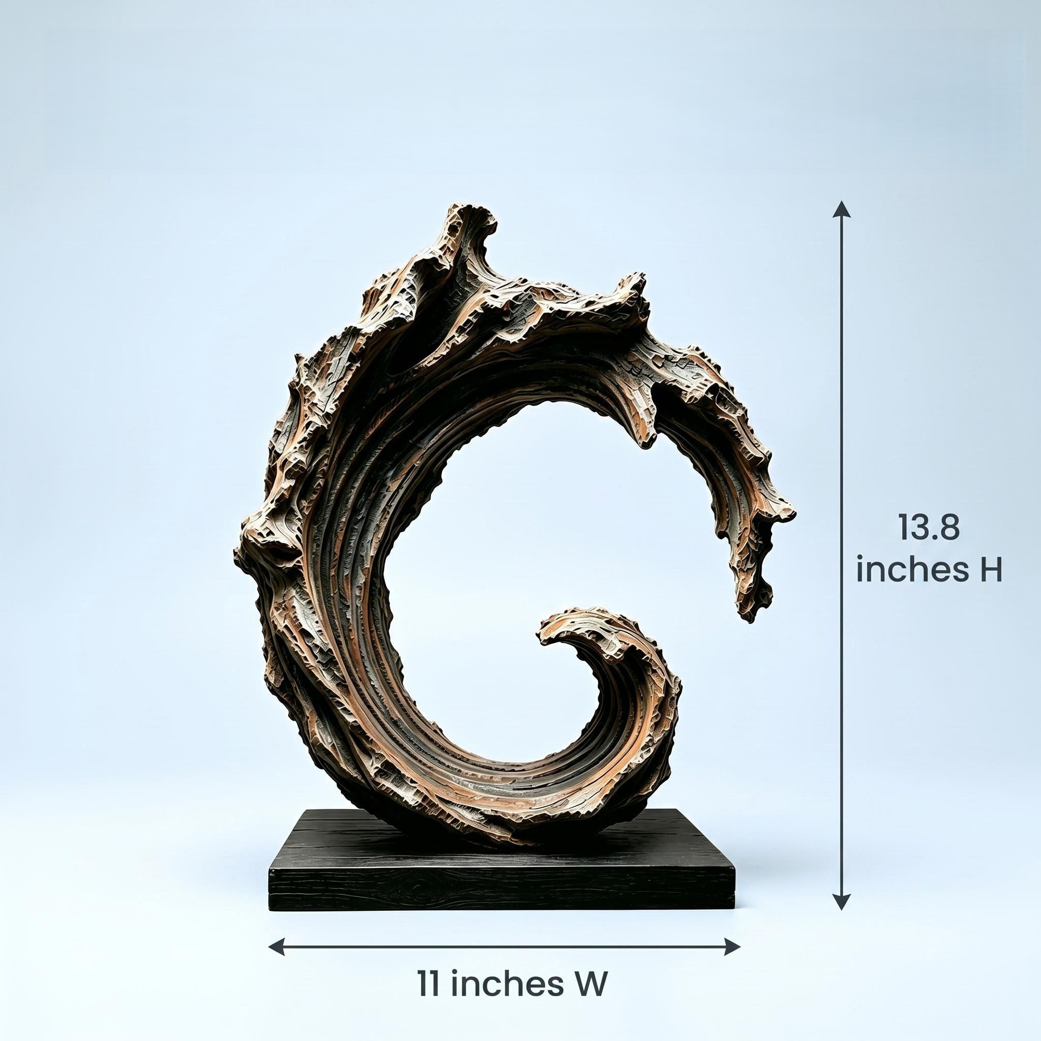 Ocean Wave Sculpture Decor - Image 4